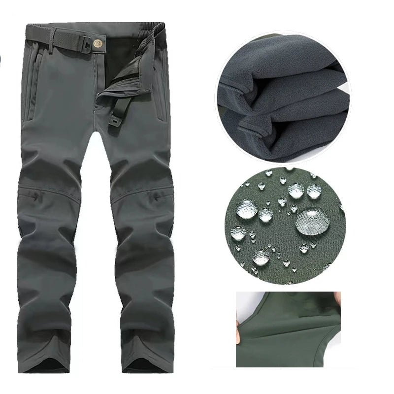 Outdoor Hooded Jacket and Trouser Clothing Set with Style Options