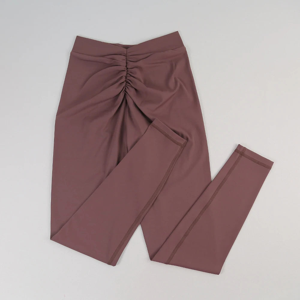 Women's V Back Full Length Leggings For Workout Outfits