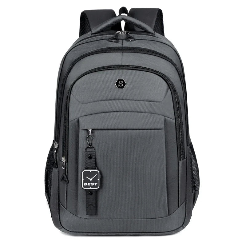 Commuter Laptop Backpack with Layered Front Zippers and Carry Handle