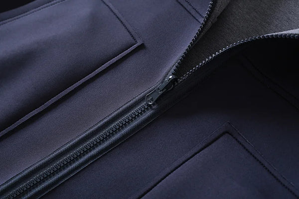 Mid Length Waistcoat Sleeveless Jackets Two Sided Wearing Contrasting Color Hooded Air Cotton Drape Vest For Women