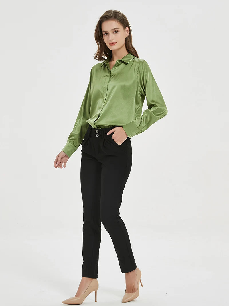 Women's Collared Long Sleeve Shirt