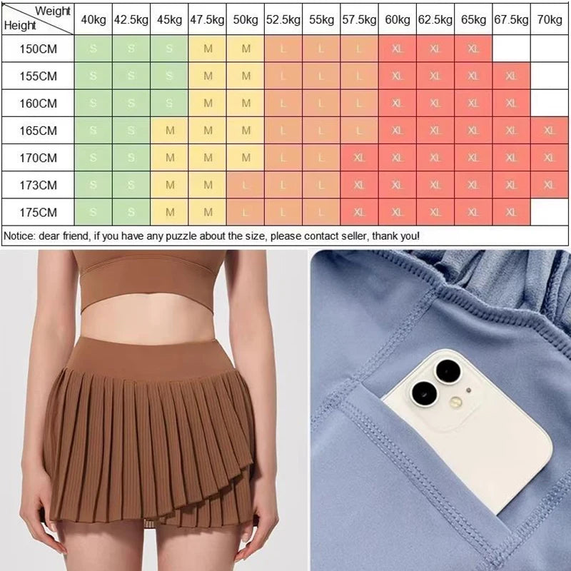 Women's Pleated Tennis Skort