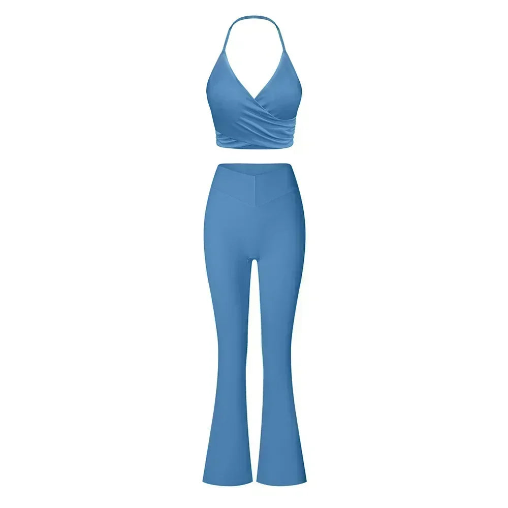 Women's Zip-Front Yoga Workout Set