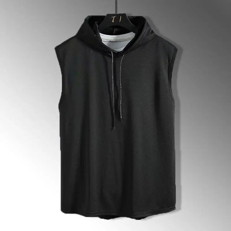 Hooded Sleeveless Tank Top