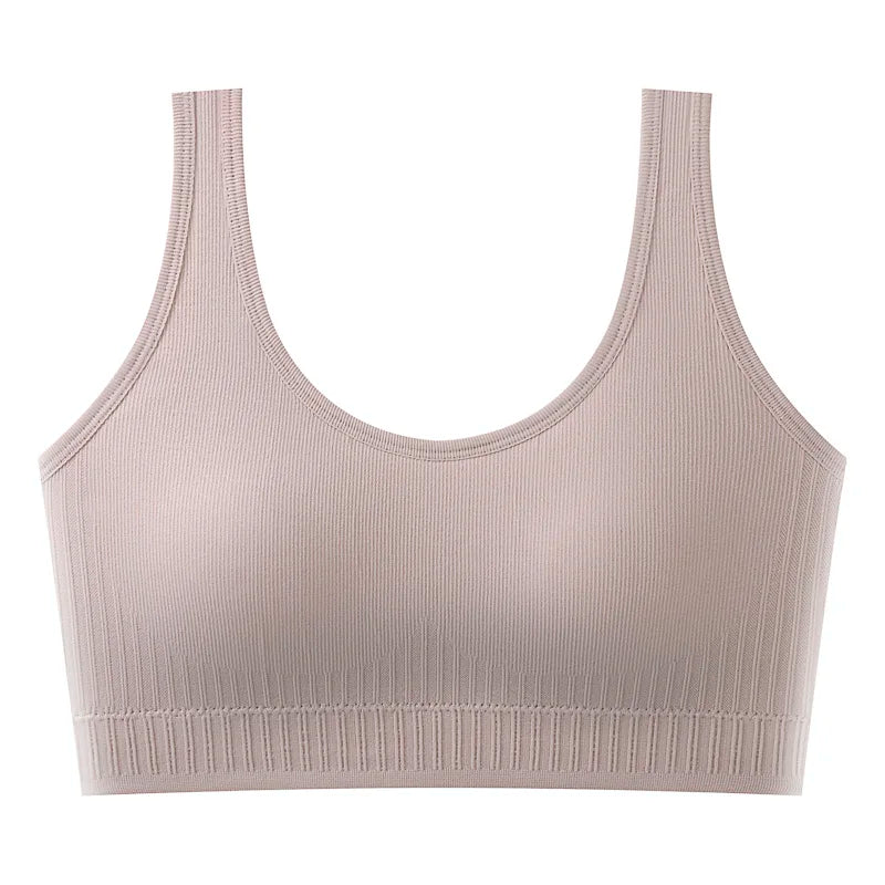 Women's Ribbed Scoop Neck Cropped Tank Top
