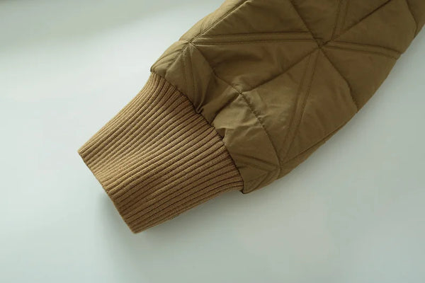 Casual Quilted Winter Coat For Women Single Breasted Irregular Mid Length A Line Long Sleeved Cotton Jackets Woman 4XL