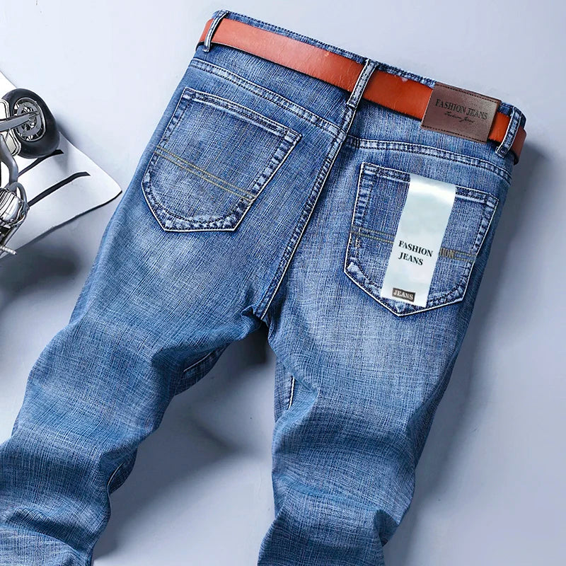 Men's Straight Leg Denim Jeans for Casual Everyday Wear
