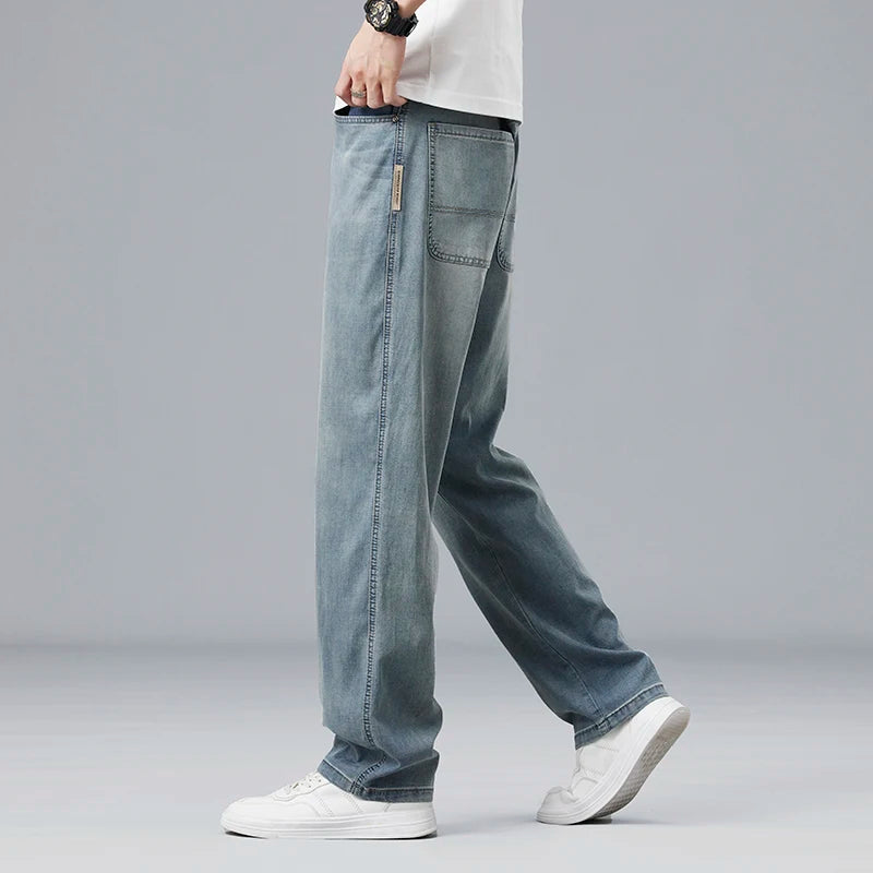Men's Straight Leg Denim Jeans for Casual Everyday Wear