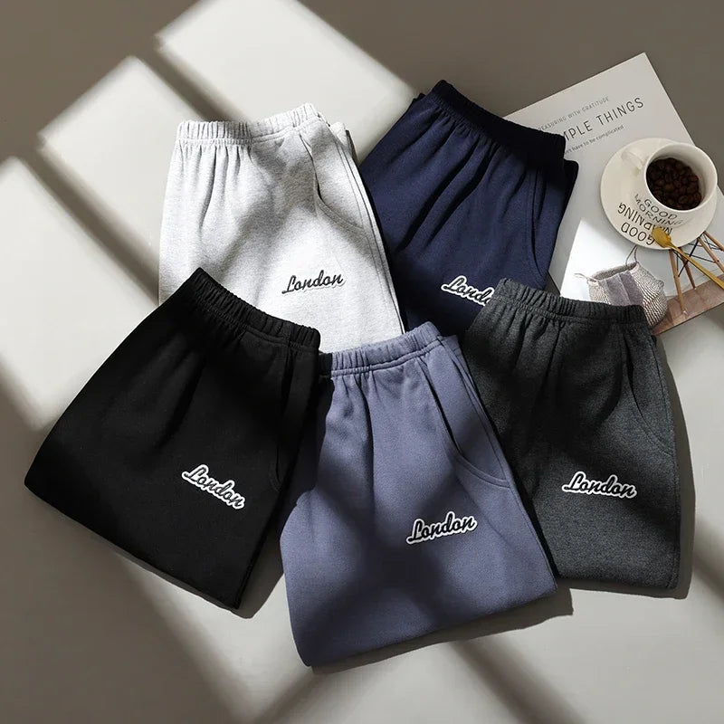 Men's Solid Elastic Waist Pocket Lounge Sleep Shorts with Style Options