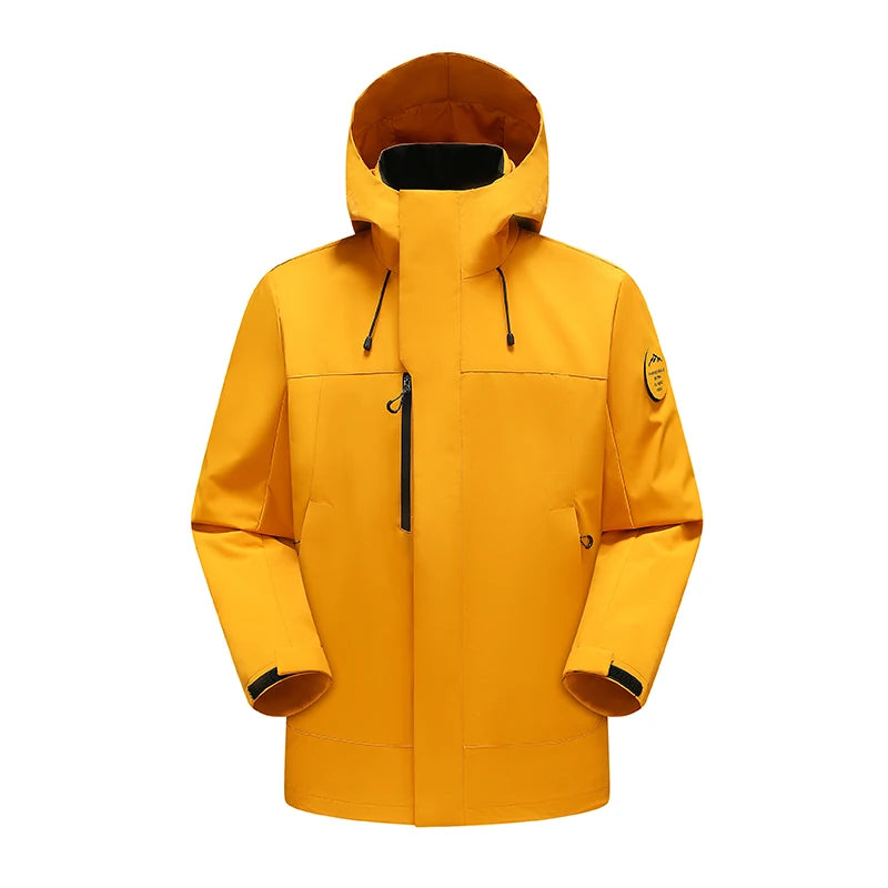 Unisex Waterproof Oil-Resistant Hiking Jacket for Trekking