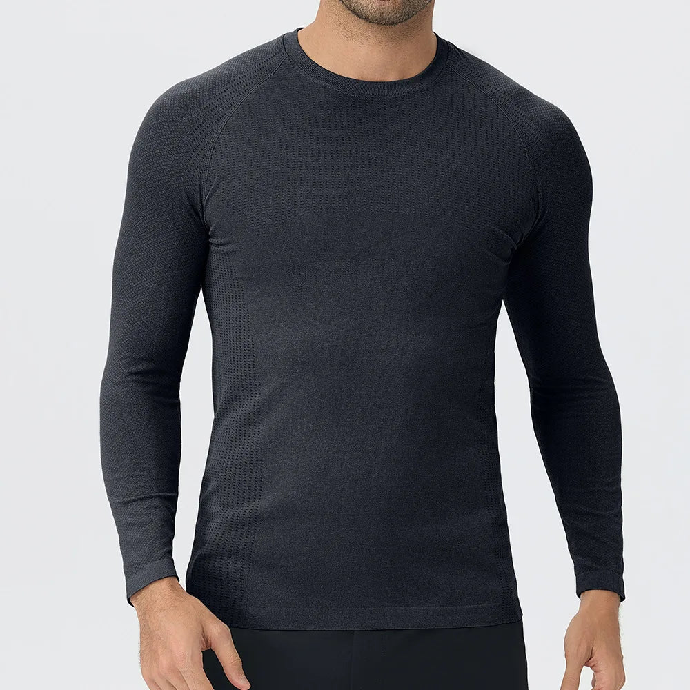 Crew Neck Long Sleeve Running Sports T Shirt Top