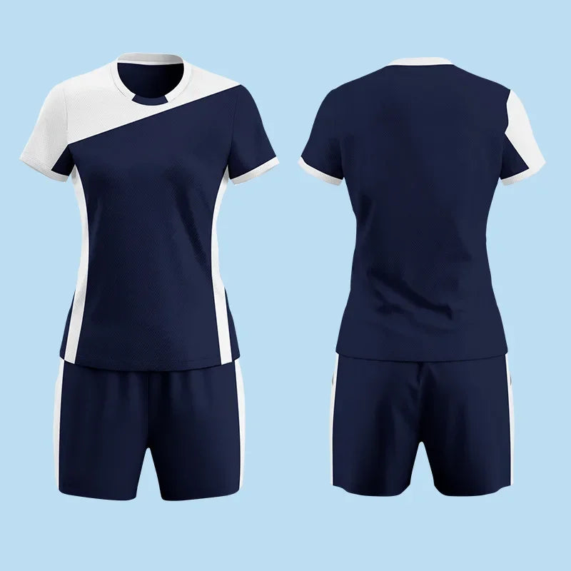 Volleyball Shirt And Shorts Two Piece Sports Clothing Set