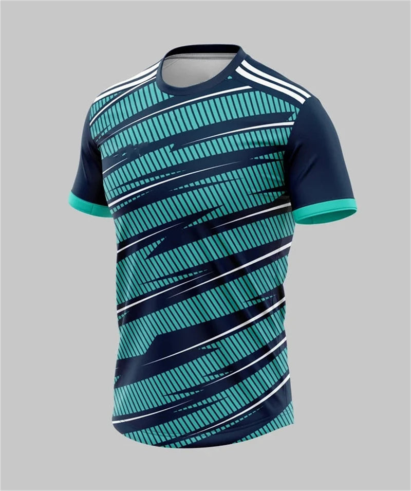 Geometric Sports Print Short Sleeve T-shirt For Sports Outfits