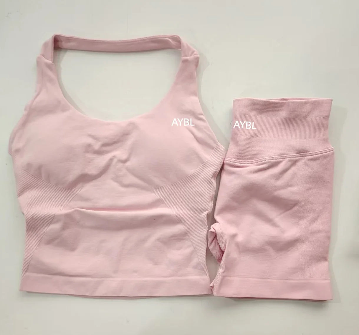 Women's Halter Tank And Shorts Yoga Set For Workout Outfits