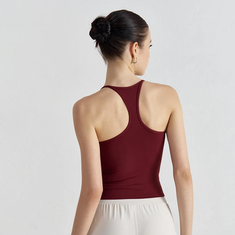 Women's Scoop Neck Racerback Tank Top
