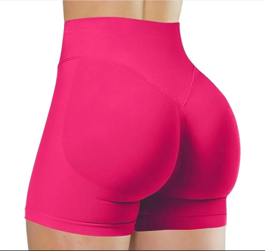 Women's High-Waist Knit Yoga Shorts with Stretch Fit for Training