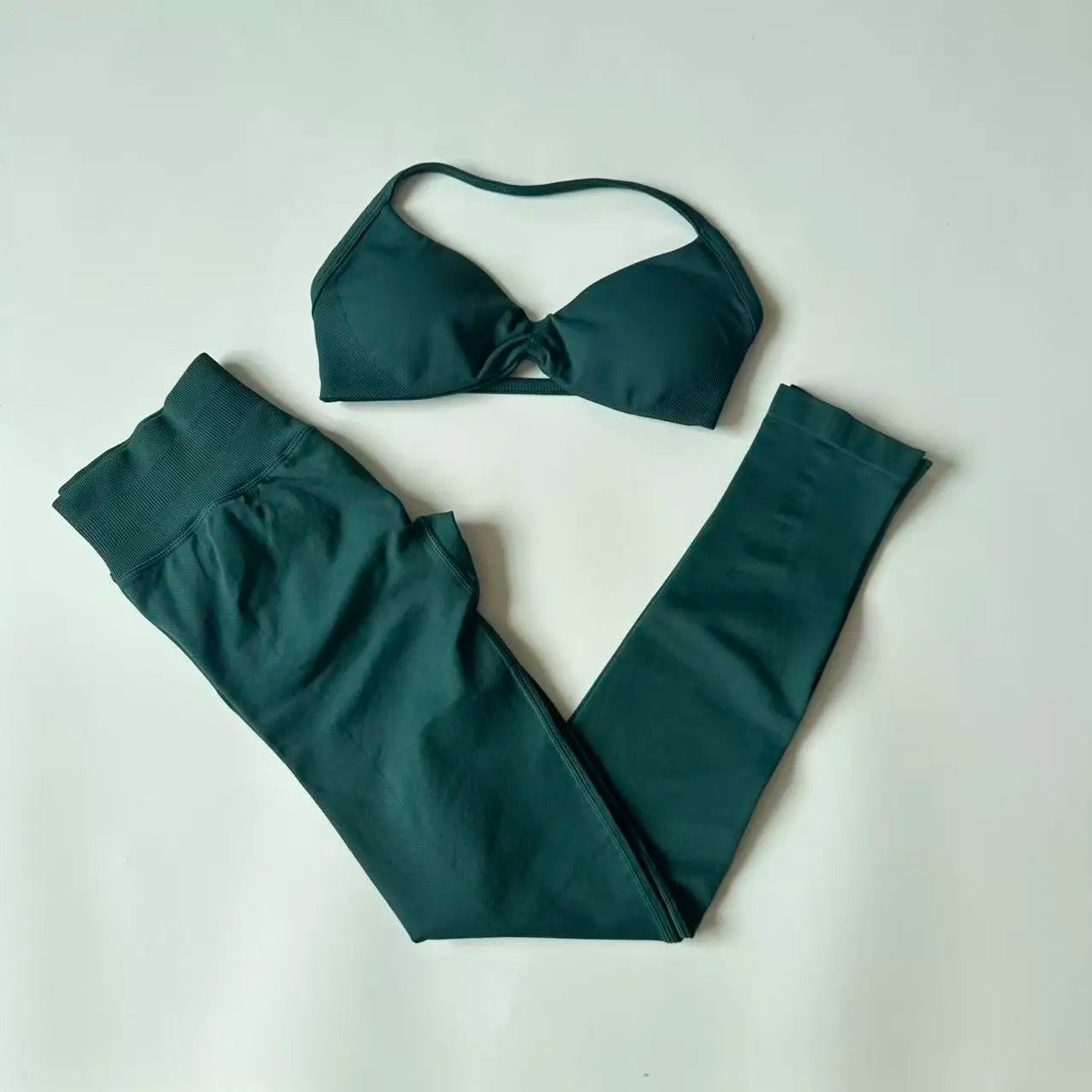 Women's Strappy Bra And Leggings Yoga Set For Workout Outfits