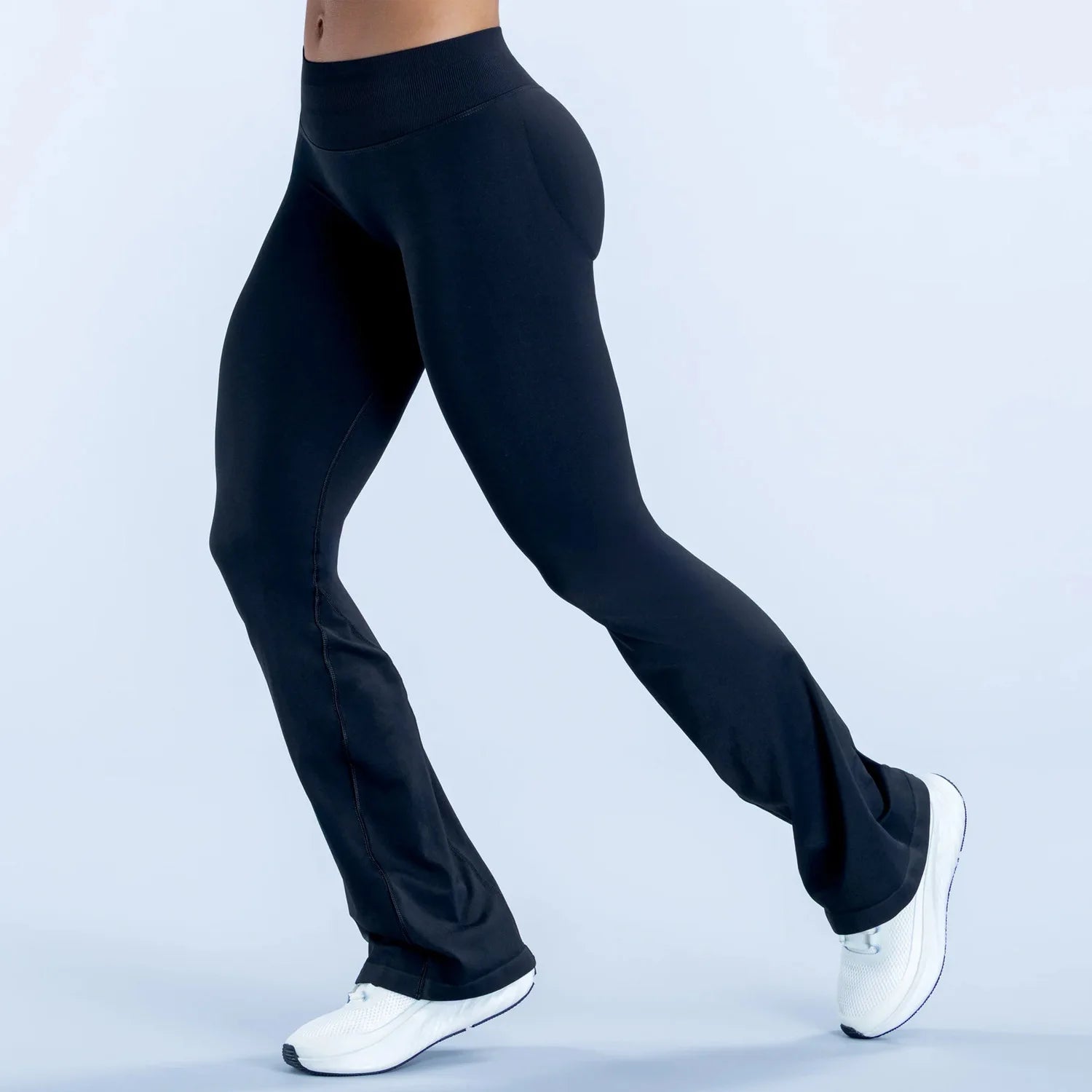 Women's Cross Waist Flared Leggings For Workout Outfits