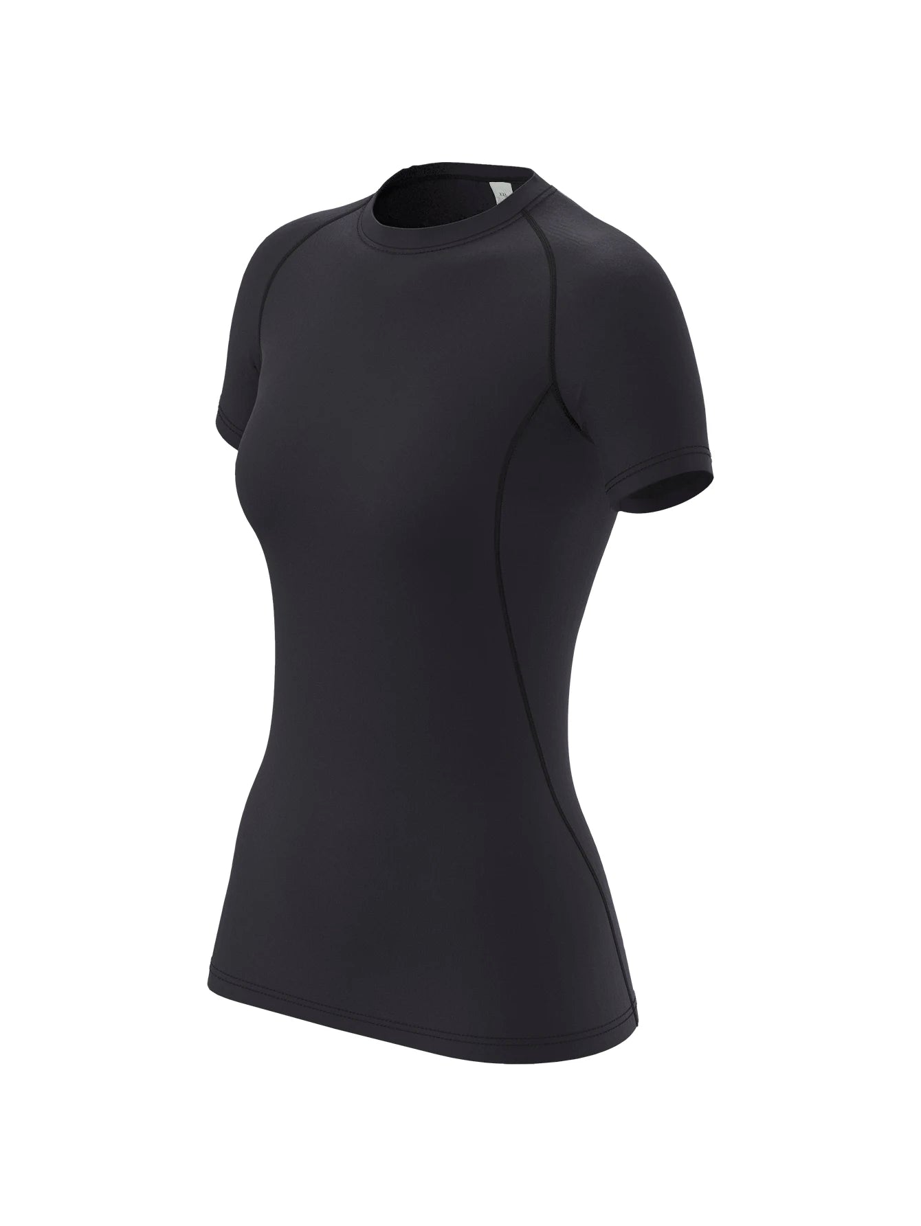 Women's Crew Neck Fitted Short Sleeve T-shirt For Workout Outfits