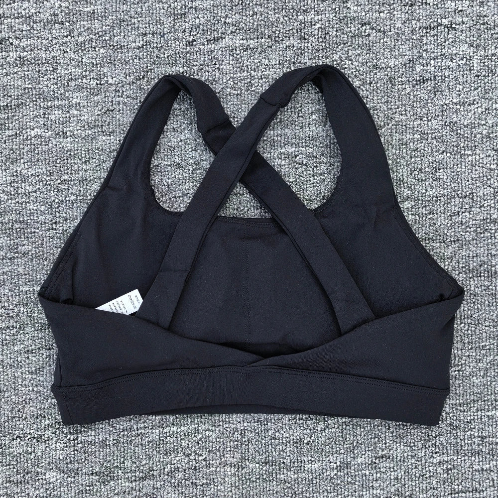 Women's Wide Cross Strap Sports Bra