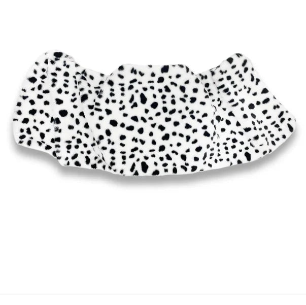Spotted Printed Wrap Scarf for Layering over Outfits