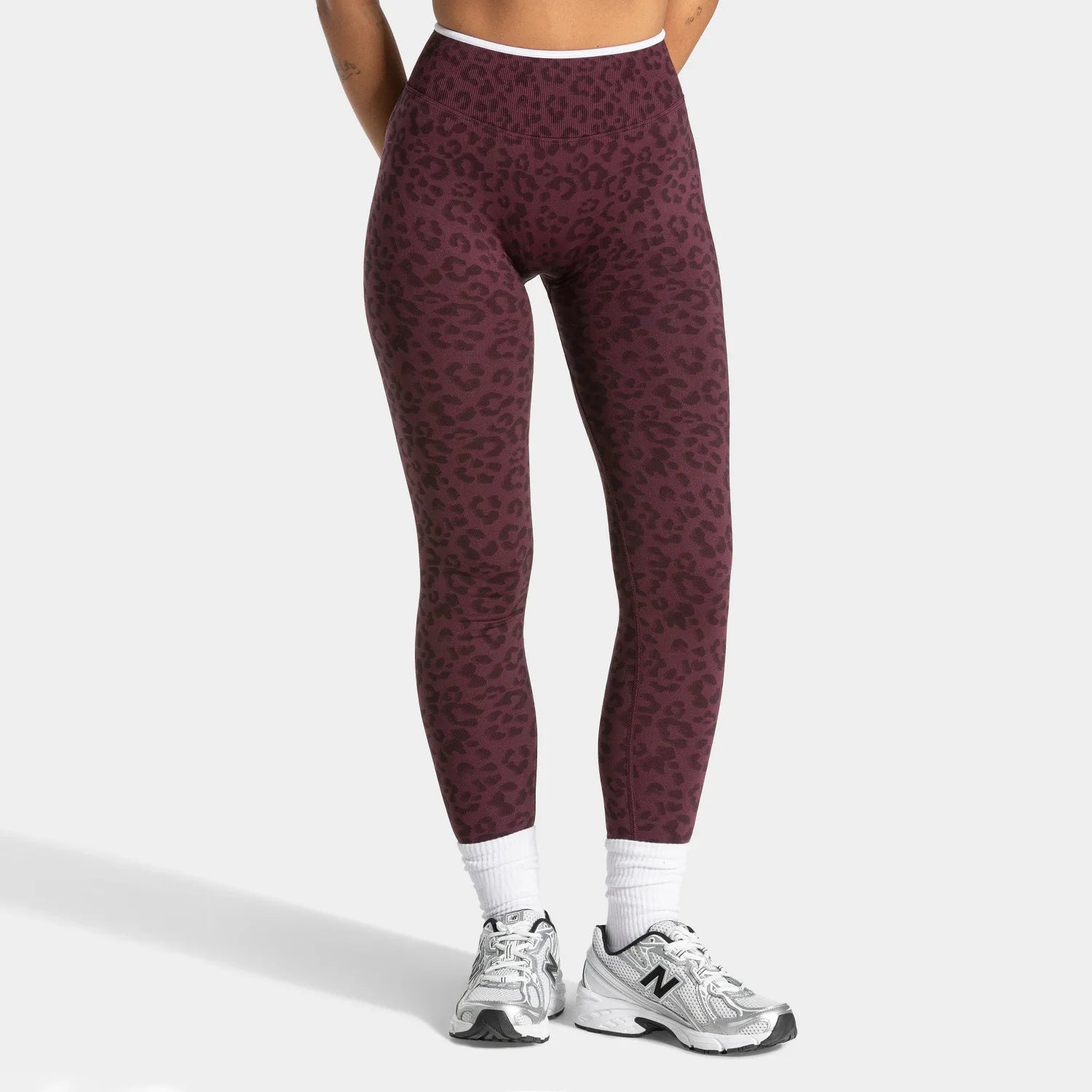 Women's Leopard Print Full Length Leggings For Workout Outfits