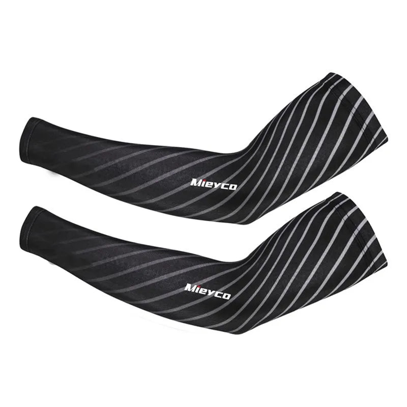 Icy Silk Sun Protection Arm Sleeves Cooling Breathable Outdoor Cycling Fishing Sports Sleeves