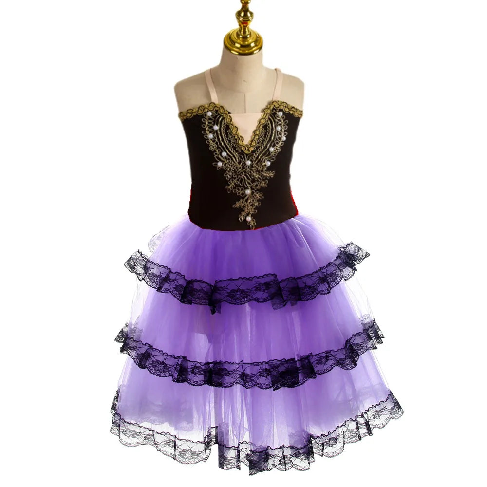 Romantic Ballet Tutu Costume with Child and Adult Labelled Size Options