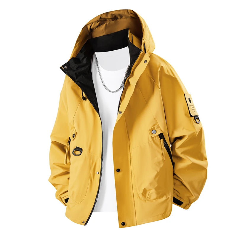 Unisex Waterproof Polyester Hiking Jacket for Spring and Autumn