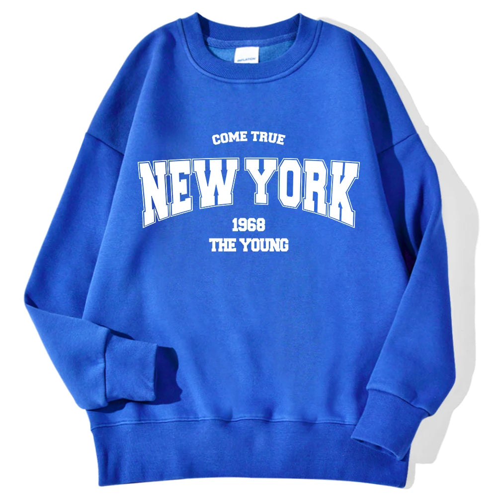 Letter Graphic Long Sleeve Pullover Casual Sweatshirt for Layering