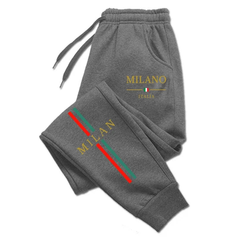 Men's Graphic Print Drawstring Waist Casual Pants For Everyday Wear