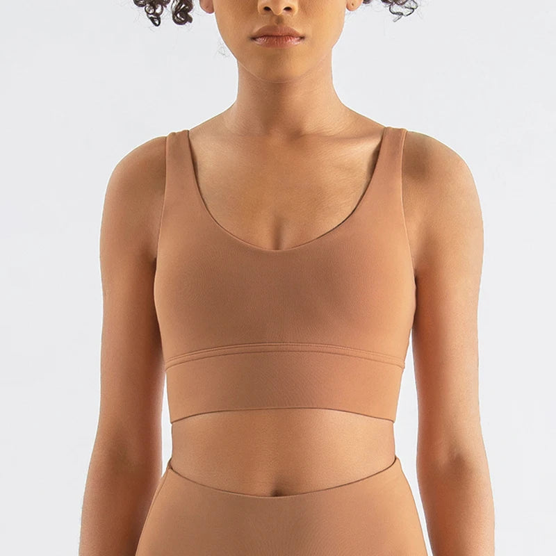 Women's Scoop Neck Racerback Sports Bra