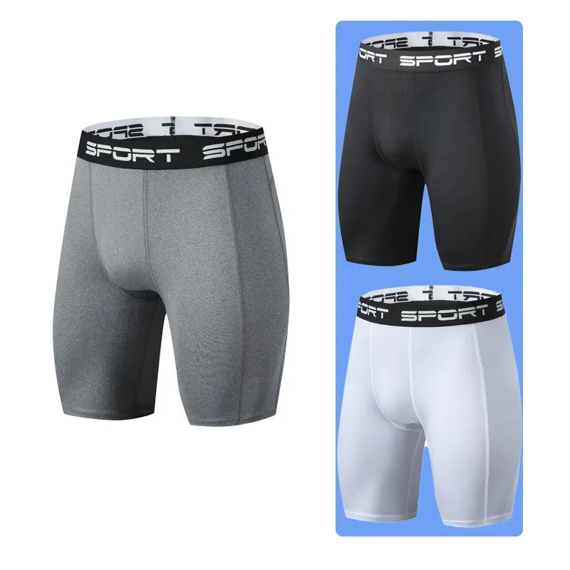 Men's Fitted Training Shorts for Gym and Running