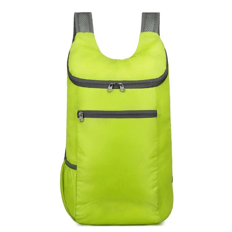 Foldable Daypack with Zippered Front Pocket and Shoulder Straps