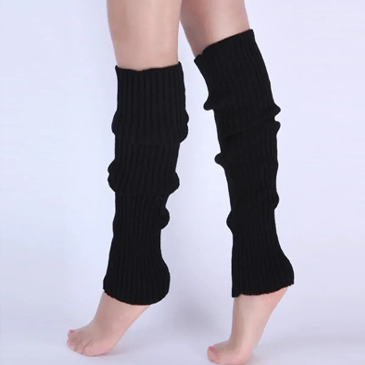 Ribbed Knit Leg Warmers with Original Mixed Style Options