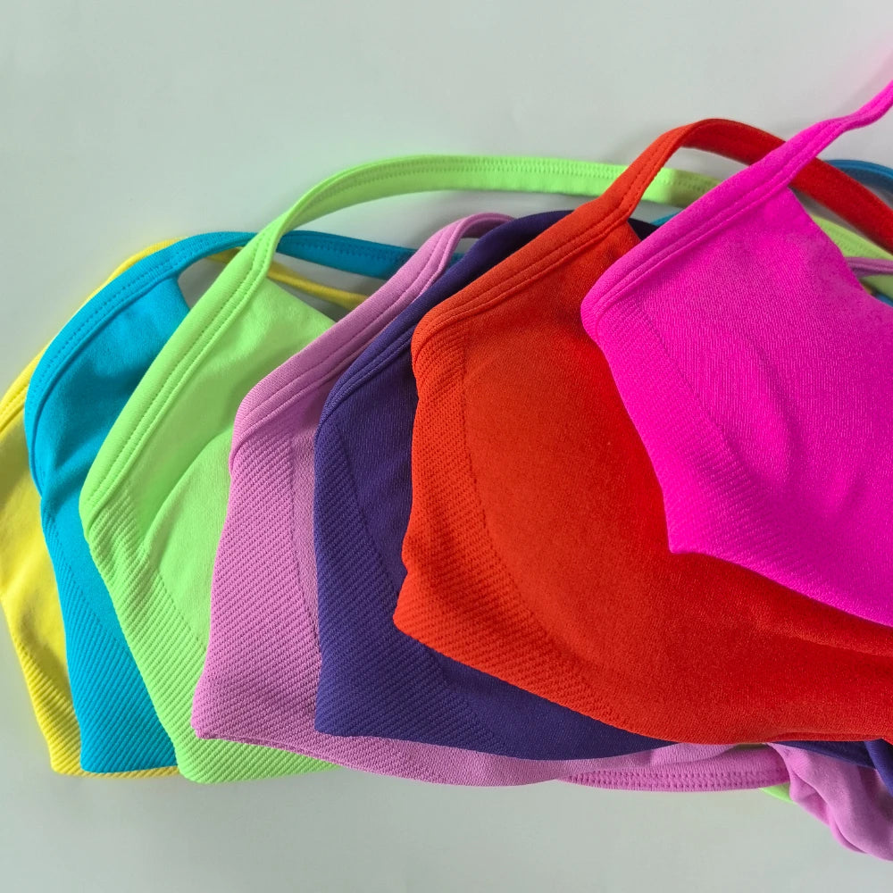 Women's Thin Strap Bra And Shorts Yoga Set