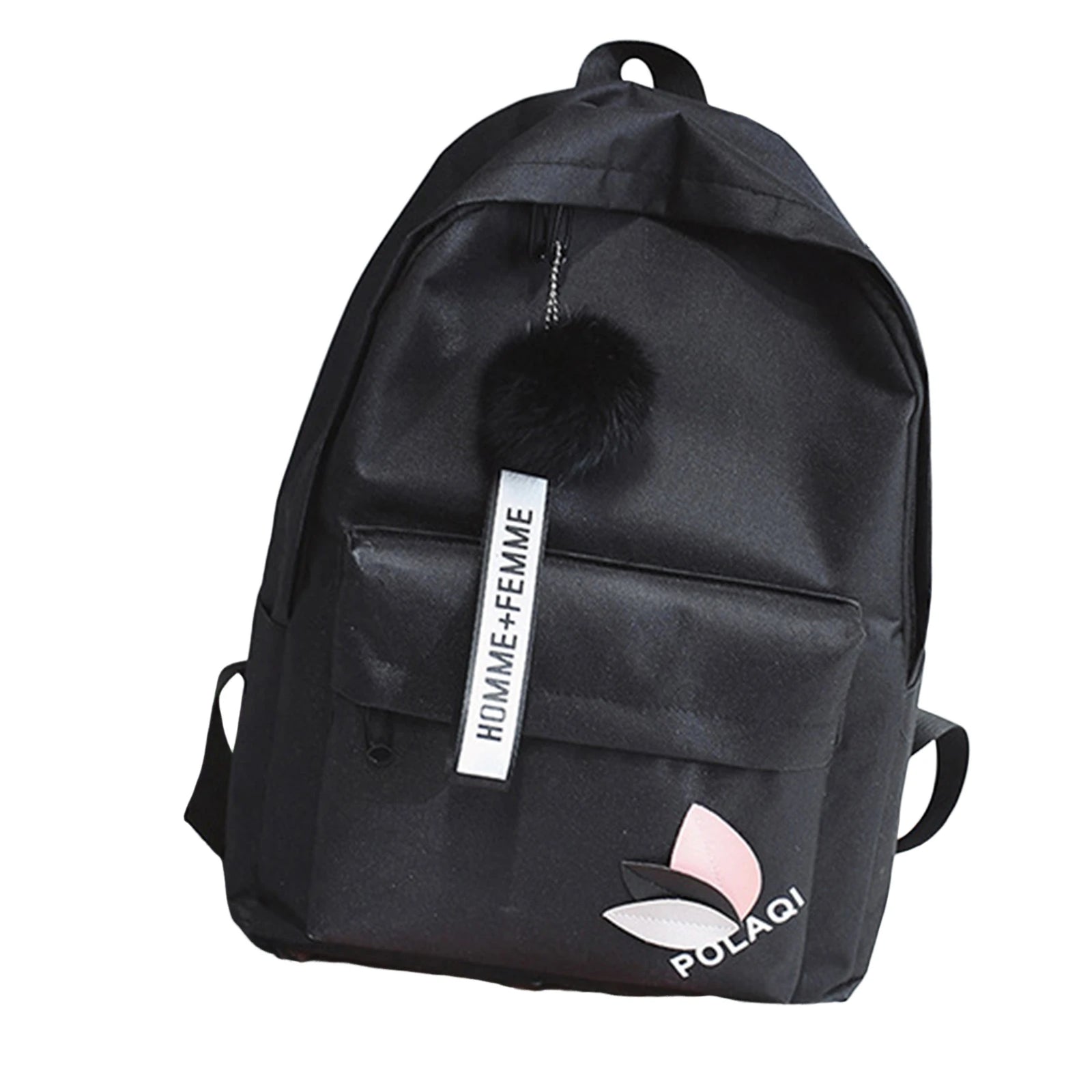 Women's Canvas Backpack with Front Zipper Pocket for School Outfits