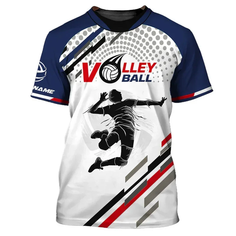 Volleyball Graphic Short Sleeve T-shirt For Sports Outfits