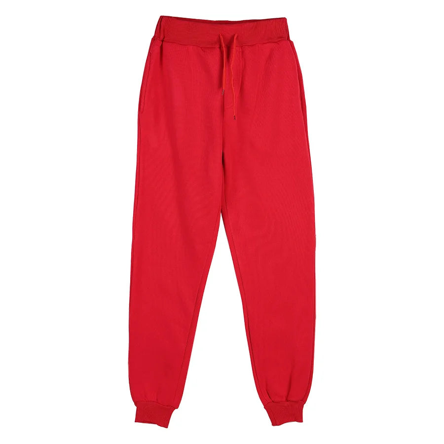 Full Length Drawstring Waist Casual Running Jogger Pants