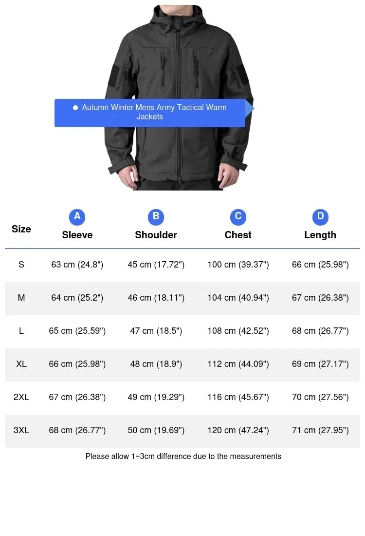 Men's Hooded Zip Front Multi Pocket Jacket