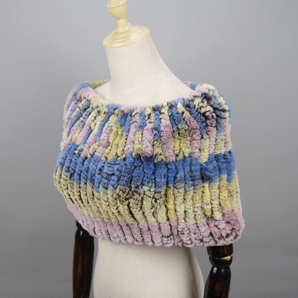 Textured Tubular Shoulder Wrap Cape for Layering over Outfits