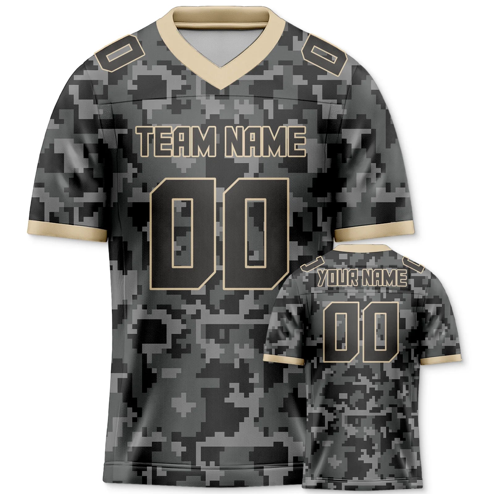 American Football Graphic Short Sleeve Sports Jersey with Number Print