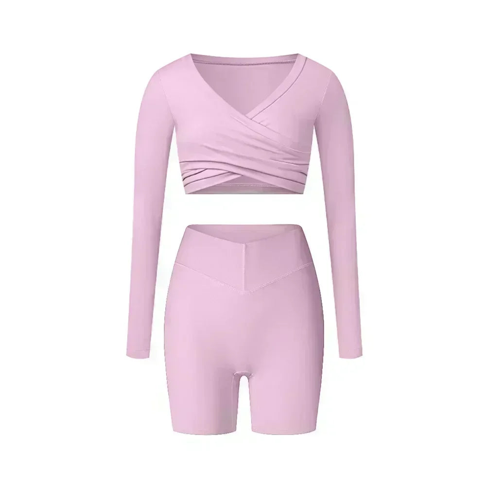 Women's Zip-Front Yoga Workout Set
