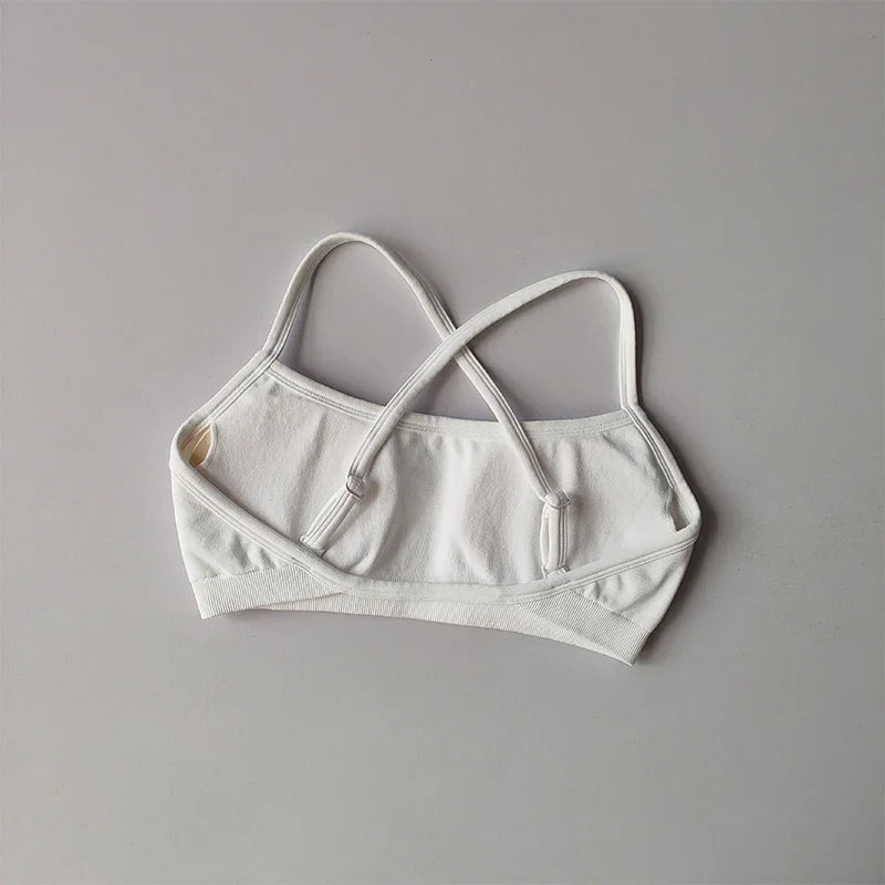Women's Strappy Sports Bra with Separate Shorts Options