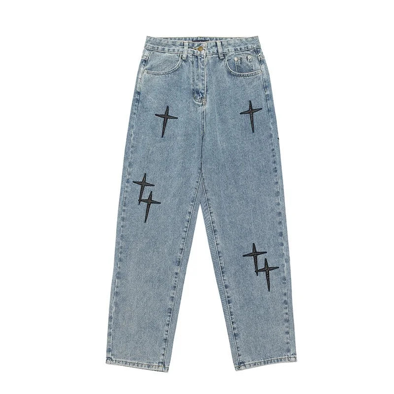Men's Wide Leg Denim Jeans for Casual Everyday Wear