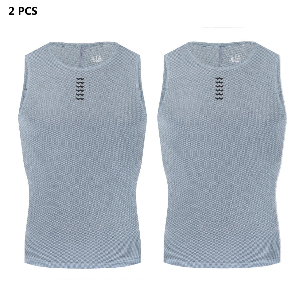 Sleeveless Crew Neck Cycling Base Layer Tank Top