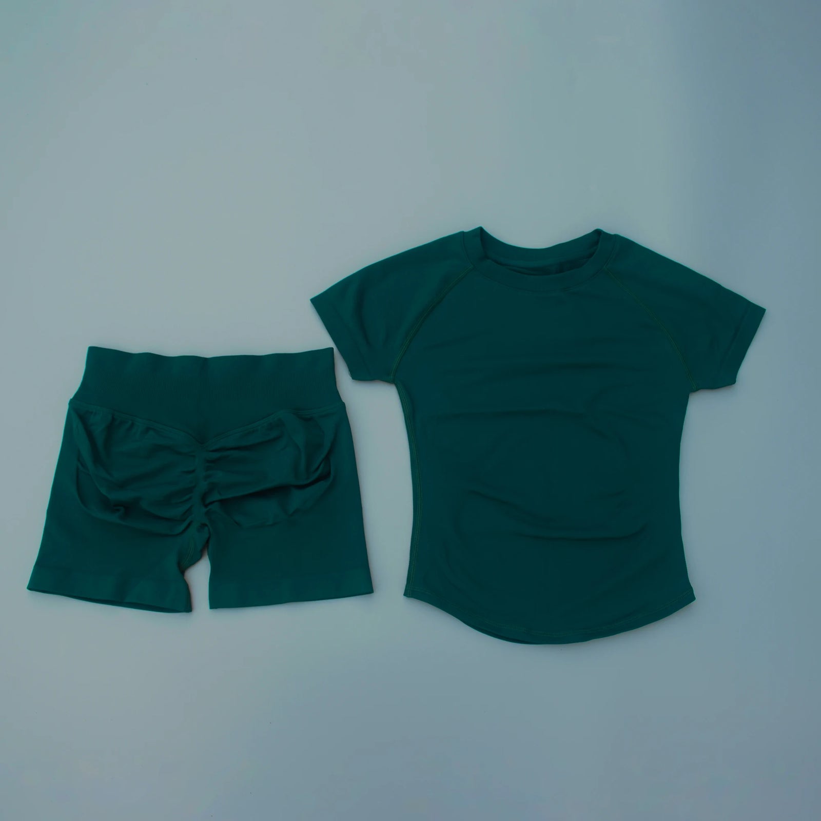 Women's Top And Shorts Yoga Set For Workout Outfits