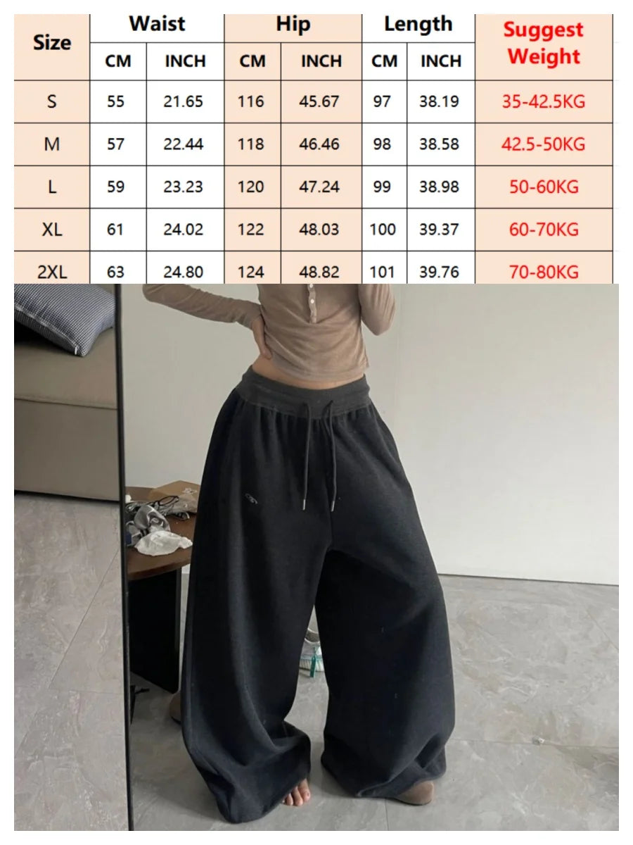 Women's Loose Wide Leg Pants with Contrast Stripe Style Options
