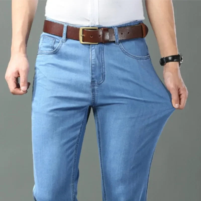 Men's Straight Leg Denim Jeans for Casual Everyday Wear