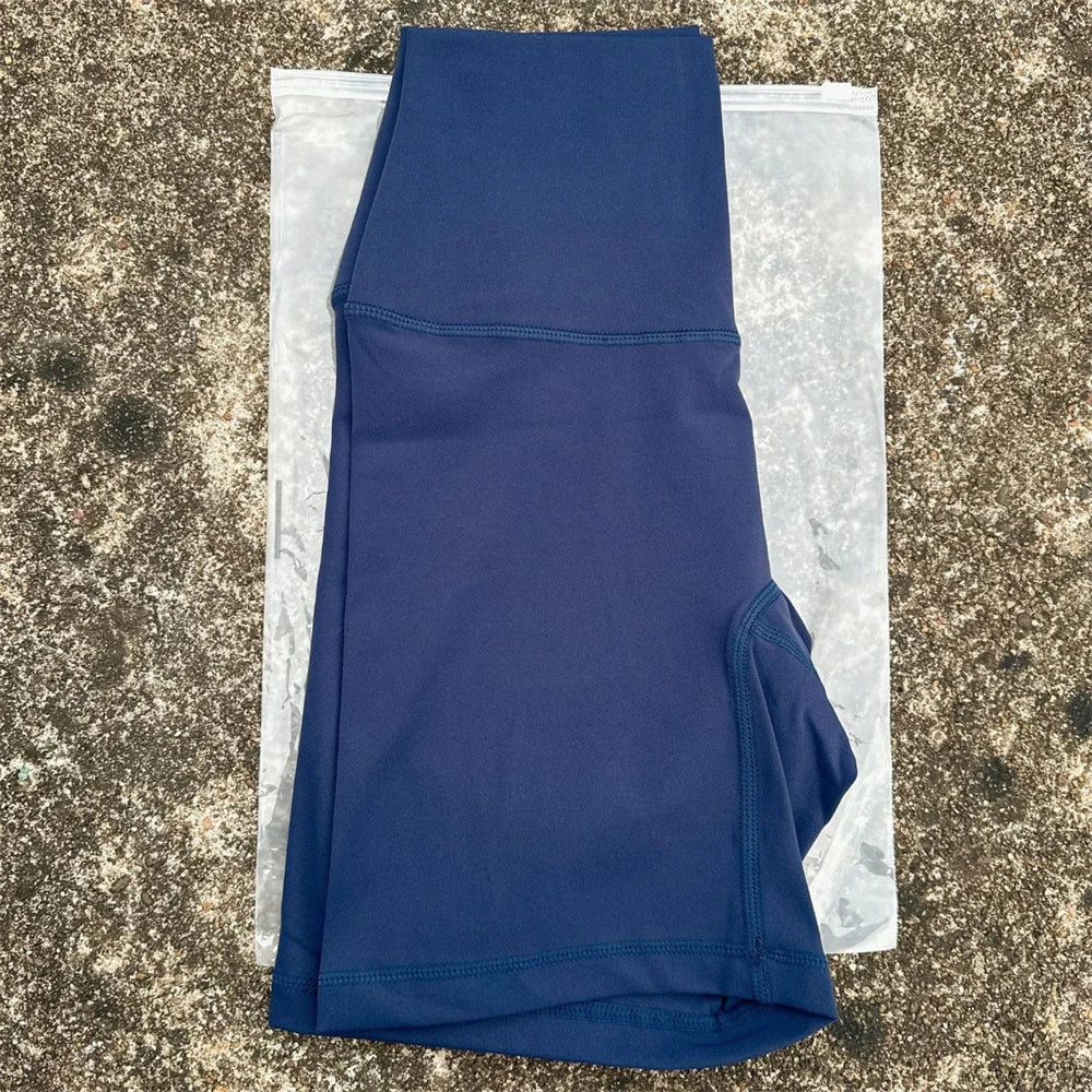 Women's High Waist Nylon Blend Shorts for Yoga and Training